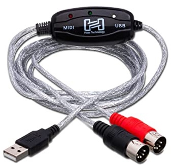 Hosa USM-422 TRACKLINK USB Interface - MIDI I/O to USB Type A - 6 foot
