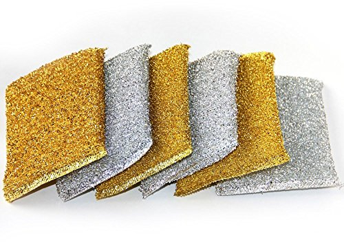 6 Pieces Metallic Scouring Pads - Specially Designed for Non-stick Pans & Cookware