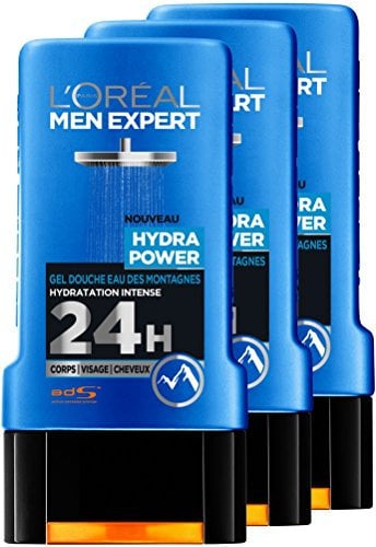 L'Oréal Men Expert Hydra Power Hydration Intense Shower Gel for Men 3 PACK OF 300 ml