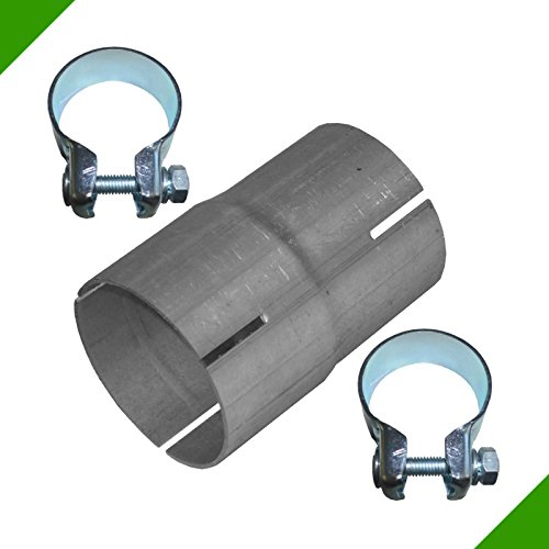 Raccord de serrage pour tuyau d'échappement 65 mm vers 70 mm - Réducteur de collier en acier - Réducteur de raccord de tuyau d'échappement