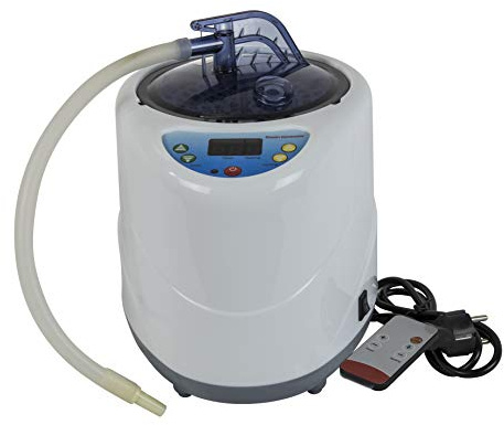 Générateur de vapeur 2L avec commande électronique, 9 niveaux de chaleur, télécommande, 1000 watts, chauffage rapide, minuterie - Idéal pour le sauna vapeur à domicile - Marque