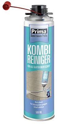 Prima Kombi-Reiniger 500 ml - ist geeignet zum Entfernen von frischen PU-Schaumflecken sowie zur innen und äußeren Reinigung von PU-Schaumpistolen