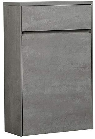 The Bath People Urban Bathroom Grey WC Back to Wall Unit Toilet- Excludes Cistern