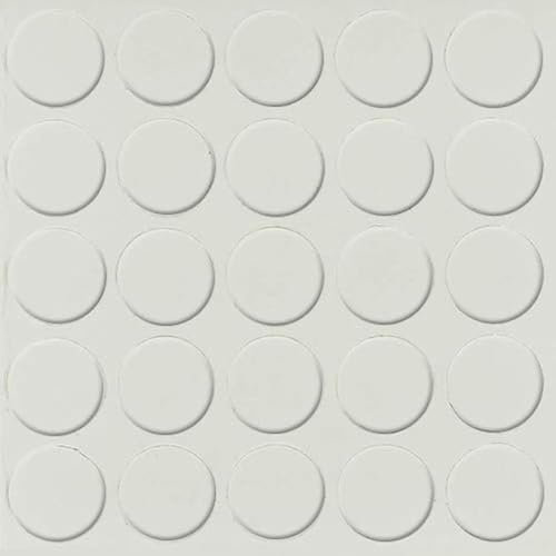 haggiy Self-adhesive cover caps for furniture & floors - screw cover - round - cover for screws & drill holes - furniture protection caps - Ø14 mm - 25 pieces - furniture plaster (ash grey)