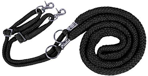 Equipride QHP Soft Longierhilfe für Pferdetraining in XS bis XL (XS (Shetland), Schwarz