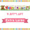 FEPITO Große Frohe Ostern Banner Stoff Ostern Hof Zeichen Hintergrund Banner für Frühling Ostern Dekoration Indoor Outdoor Osterparty Lieferungen, 9.8FT * 1.6FT