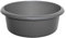 Washing Up Bowl Round Plastic Small & Large Basin Sink Kitchen (Silver, Large Round Bowl)