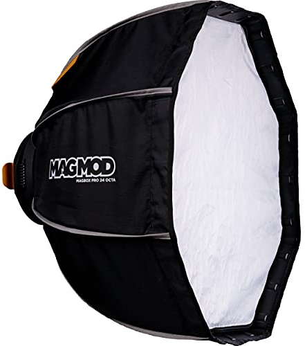 MagMod MagBox PRO Octa-Softbox mit integriertem Gelschlitz und Aufbewahrungstasche für Stoffdiffusor, kompatibel mit Speedlight-Blitzen und Stroboskop, 61 cm
