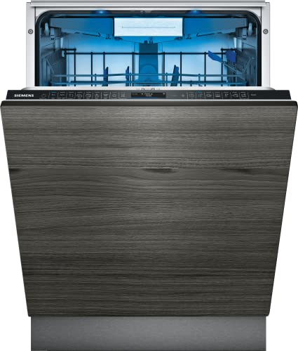 Siemens SX87YX03CE iQ700 Smarter XXL-Geschirrspüler Vollintegriert, 60 cm breit, Besteckschublade, glassZone schonende Reinigung Ihrer Gläser, varioSpeed Plus on demand der Spül-Turbo, emotionLight
