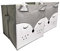 SET 2x Faltbox Fuchs / Aufbewahrungsbox für Kinder aus Stoff im Würfel für Regale und Schränke. Sortierbox/Spielzeugkiste Toy Bin für Spielzeug, Büroartikel uvm/ Faltbox Kinder Set 30x30x30cm