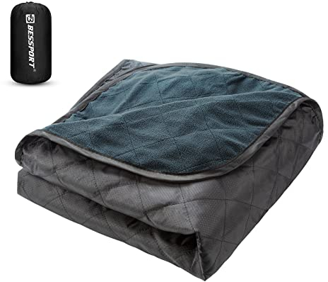 Bessport Camping Decke,Picknickdecke Sandabweisende Campingdecke, Warm Outdoor Picknickdecke Fleece 200 x 145 cm - für Outdoor,Picknicks, Camping,Reise, Terrasse und Heimnutzung