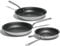 Made In Cookware - ProCoat Non Stick 3 Piece Frying Pan Set (Includes 8,10,12) - 5 Ply Stainless Clad - Professional Cookware - Crafted in Italy - Induction Compatible - (Graphite)