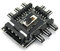 HuaLiSiJi PC Lüfter HUB 3Pin PC Lüfter Stecker 12V 3Pin PWM 8 Kanal, Cpu kühlerLüfteranschluss Desktop Computer Kühler (8 Ports 4P Netzteil)