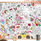 HOWAF Papier-Tischdecke zum Ausmalen Hochzeitsmalbuch für Kinder, ausmaltischdecke Kinder Kindertischdecke Hochzeit Kinder Beschäftigung Hochzeit Malbuch bemalbare Tischdecke Gastgeschenke Hochzeit