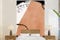 MuchoWow Papier peint Points - Aquarelle - Terracotta - Noir - blanc Papier peint photo 155x240 cm Papier peint imprimé