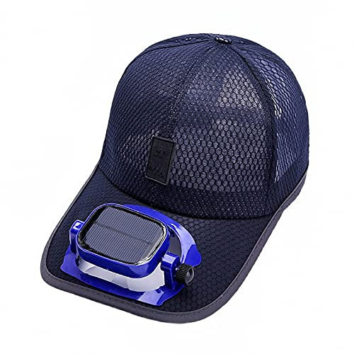 MAOTN Gorra de béisbol de Verano Hombre con Ventilador, batería Larga duración Solar + Gorra de Ventilador Recargable USB,Gorra de Visera Ajustable de Malla Transpirable Ligera,Style7,no purify