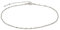Annika Bella Sterling Silver Chain Choker Necklace, Length 13-16 Inches, Minimalist Layering Chokers, Water-proof, 925 Adjustable Short Necklaces for Women and Teens (Twirl)