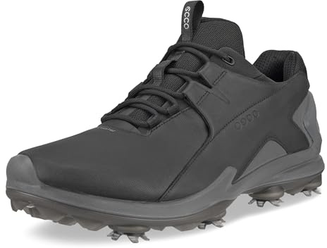 ECCO Mens 2026 Biom Tour Fluidform Waterproof Spiked Leather Golf Shoes