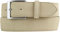 Gürtel aus Veloursleder 4 cm | Hochwertiger Velour-Ledergürtel für Herren 40mm | Herren-Gürtel Wildleder-Gürtel 4cm | Beige 95cm