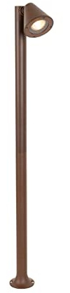 Qazqa Modern außen Pollerleuchte, Wegeleuchte, Pollerlampe für den Garten - Ciara - Rostbraun, Landhausstil, max. 35W, Geeignet für LED, 100cm, IP44