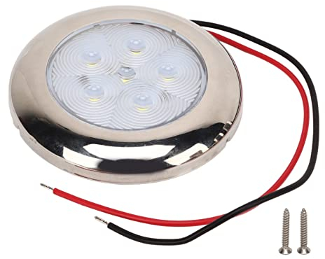 12V Bateau LED Plafonnier Plafonnier pour Bateau Van Caravane Camion, RV LED Plafonnier Plafonnier IP65 Étanche Blanc Éclairage
