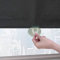 KOOEIN Saugnapf-Rollos ohne Bohren,verdunkelungsvorhänge,Innen Rollo mit Saugnäpfen für Fenster/Türen/Schlafzimmer/Balkon,temporärer Sichtschutz Jalousien,Black-45x125cm/18x49in