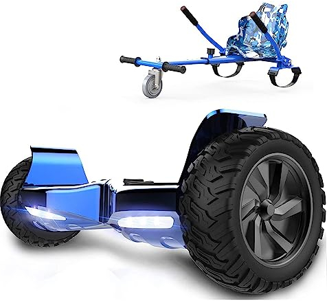 RCB Hoverboards SUV mit Sitz Hoverboards Off-Road, App-fähige Bluetooth Hoverboards, 8,5 '' Hummer + Hoverkart Go Kart für Self Balancing hoverboards, Geschenk für Kinder