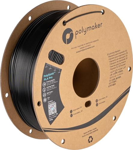 Polymaker PolySonic High Speed PLA PRO - 1 kg - Black