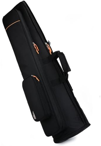 HDYNUZ Posaunentasche, Tenorposaune-Gigbag, verdickter wasserdichter Rucksack aus Oxford-Stoff, verstellbare Schultergurte, Posaunenzubehör, Schwarz