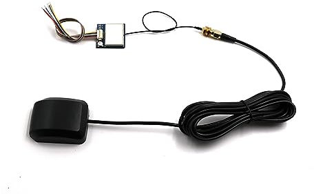Iegefirm GNSS -232 NMEA-0183 GPS GLONASS Double Module avec Antenne GPS GLONASS Externe 4M Flash BN-280H Facile à Remplacer