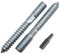 SKIR'CO (4 piezas) Pernos de suspensión M10 x 80 mm, tornillos de pasador de rosca de doble extremo, pernos de doble cabeza