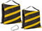 ZELARMAN Saddlebag Sand Bags for Photography Video Equipment, 2 Pack Heavy Duty Empty Sandbag Weight Bags for Photo Video Studio Stand, Light Stand Tripod and Jib Arm Mini Camera Crane