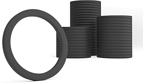 KKMSEALS Dichtungsringe EPDM 1 1/2” - Gummiringe Dichtung Set - Flachdichtung Gummi Wasserhahn Dichtung - Dichtungen Sanitär Unterlegscheiben Set - Gummidichtung (25 Stück, 44,5x35,5x2mm)