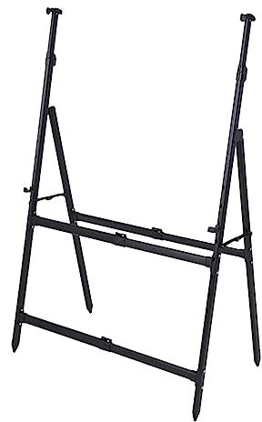 DSeenLeap Faltbare, trocken abwischbare Tafel, Metallständer, große Whiteboard-Kreidetafel-Staffelei, höhenverstellbar, passend für Whiteboard-Längen von 120–300 cm, Schwarz