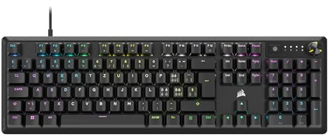 Corsair K70 RGB Core Mechanical Gaming Keyboard - Backlit RGB LED LineairRed - CH Qwertz - Black PC/Mac/Xbox/Playstation