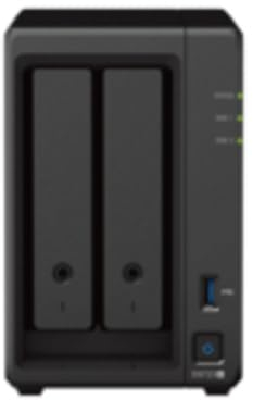 Synology DS723+ - Discstation NAS a 2 bay (AMD Ryzen™ 4 thread R1600 dual-core 2 GB Ram 2 porte RJ-45 1GbE) da 4 TB con 2 dischi rigidi da 2 TB