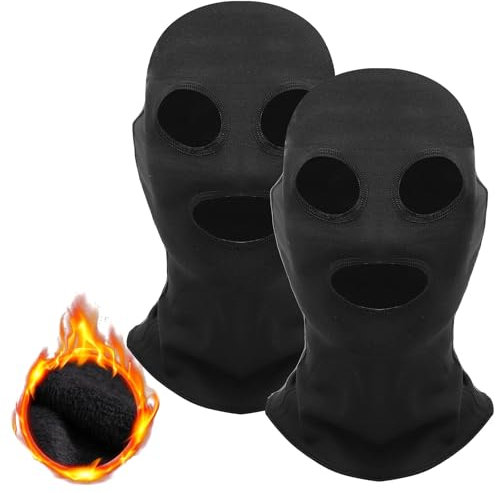 3 Loch Winter Gesichtsmaske Outdoor-Sport Vollgesichtsschutz Skimaske Warmes Fleece Balaclava für Erwachsene Skifahren Motorrad Wind Sonne UV Schutz