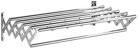 LKYLGYU Stendibiancheria da 50-80 cm - Montaggio a Parete - Retrattile - Asciugatrice Pieghevole con Ganci e Filo per stendere