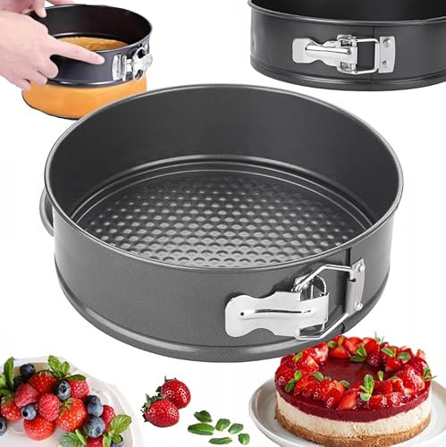 TRANS - PAL 10 Inch Springform Cake Tin, Ø26cm, Non-Stick Cheesecake Pan with Removable Bottom