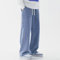 Stilvolle Baggy-Jeans für Herren, lockeres gerades Bein, ideal für Frühlings- und Sommertage (L Hellblau)