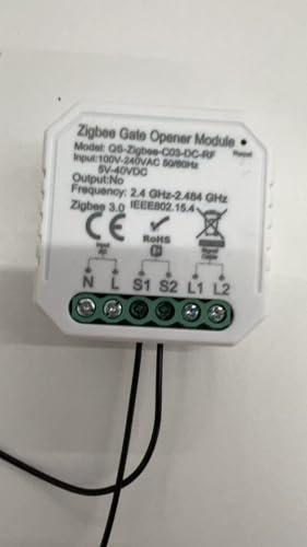 Maxcio Abridor de Puerta de Garaje Inteligente WiFi, Compatible con Alexa/Google Home, Control por Aplicación, control por Voz, compatible con CC y CA, No Requiere Hub