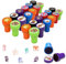 UHDS 24 Pezzi Timbri Bambini, Mario Timbri Bambini, Set di Timbri Multicolori, Gadget Compleanno Bambini, Timbri Autoinchiostranti per Bambini, Premi in Classe