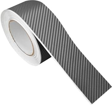 DecoMeister Pellicola Adesiva per Auto 5x50 cm - Pellicola Fibra di Carbonio Wrapping Termoformabile e AntiGraffio - Pellicola Protettiva UV per Auto, Moto - Interno ed Esterno - Carbon 3D Grafite