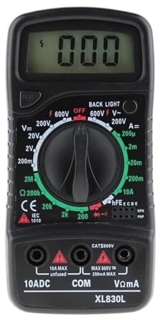 1pc XL830L Digital Multimeter Testers Automotive Electrical Dmm Transistor Peak Tester Meter Capacitance Meter