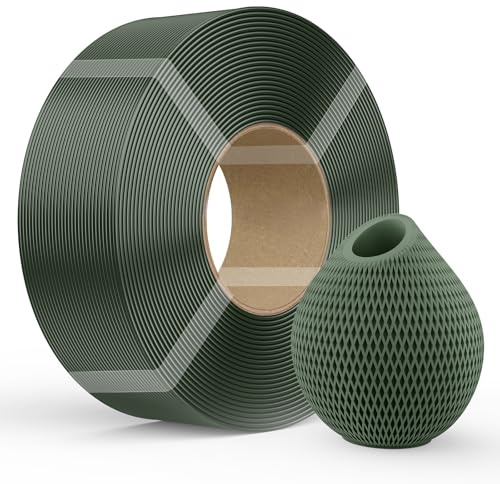 Creality PETG Filament,Refill Filament 1.75 mm 1kg für 3D-Drucker (2,2 lb) Refilament für Wiederverwendbare Spule for Bambu Lab, Maßgenauigkeit ±0,03 mm, PETG Olivgrün