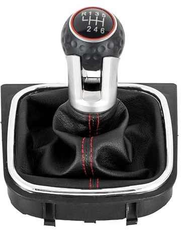 Schaltknäufe Für VW Für Golf 5 MK5 R32 Für GTD Für GTI Für Golf 6 MK6 R20 2004-2013 Auto-Stick Hebel Shifter HandBall Auto Getriebekopf(6 Speed)