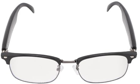 Cuifati Smart-Brille für Damen und Herren mit Lautsprecher, Bluetooth 5.3 Anti-Blaulicht-HiFi, Wasserdicht, Audio-Smart-Brille, Magnetische Aufladung, für Geschäftsreisen