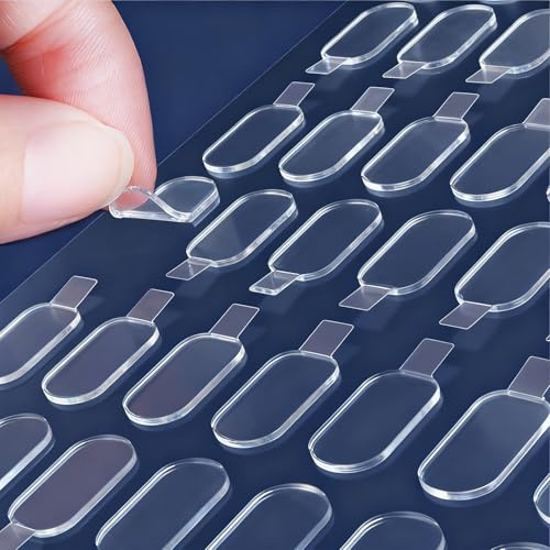 Double-Sided Sticky Adhesive Dots – Easy-to-Peel Sticky Putty with Pull-Tab, Clear Removable Mounting Putty, Double-Sided Tape Dots for Walls, Crafts, Posters, Balloons, and Classroom Decor (400)
