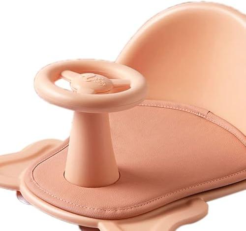 YUEHISY Badewannensitz mit Stabiler Unterseite und Gebogener Rückenlehne. Badestuhl Sorgt für Bequemes Baden. -Badewannensitz aus Polypropylen-Material (PINK)