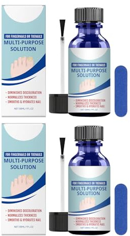 Sérum de Soin et Nutrition pour Ongles 2PCS, Renforcement Intensif des Ongles Fragiles, Prévention des Cassures et des Fissures, Favorise une Croissance Saine et Naturelle